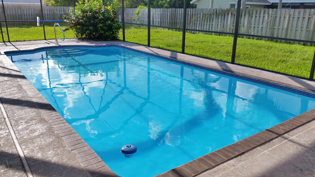 New Diamond Brite Blue Quartz pool finish by ESPI Pools Miami